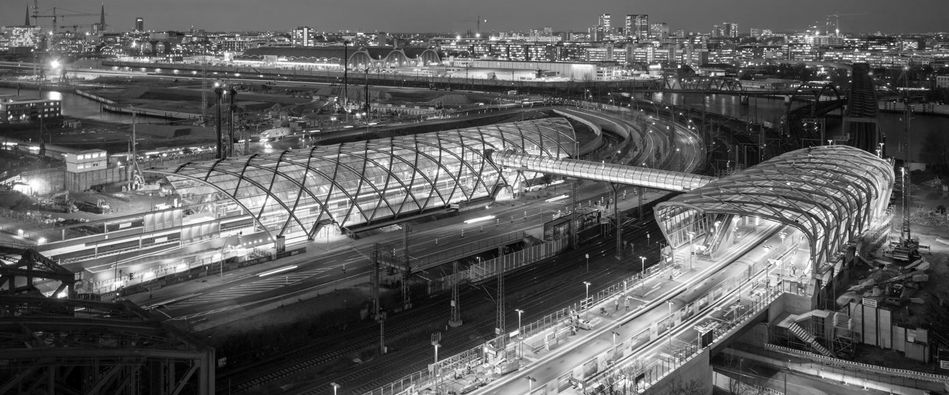 gmp · Gerkan, Marg und Partner, U- und S-Bahnhof Elbbrücken, Hamburg - Fotograf Marcus Bredt